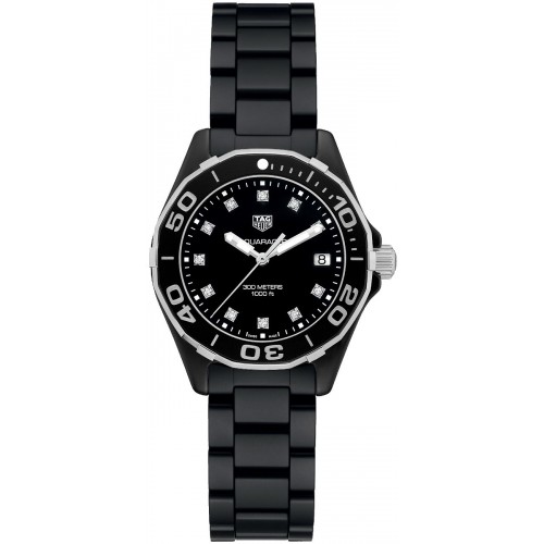 Tag Heuer Aquaracer Diamond Black Dial Ladies Luxury Watch WAY1397-BH0743
